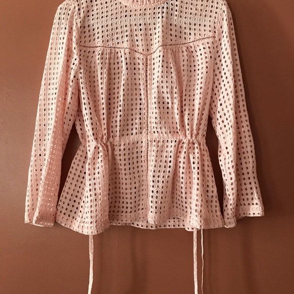 J.CREW POINT SUR EYELET PEPLUM TOP (10) - Picture 5 of 12